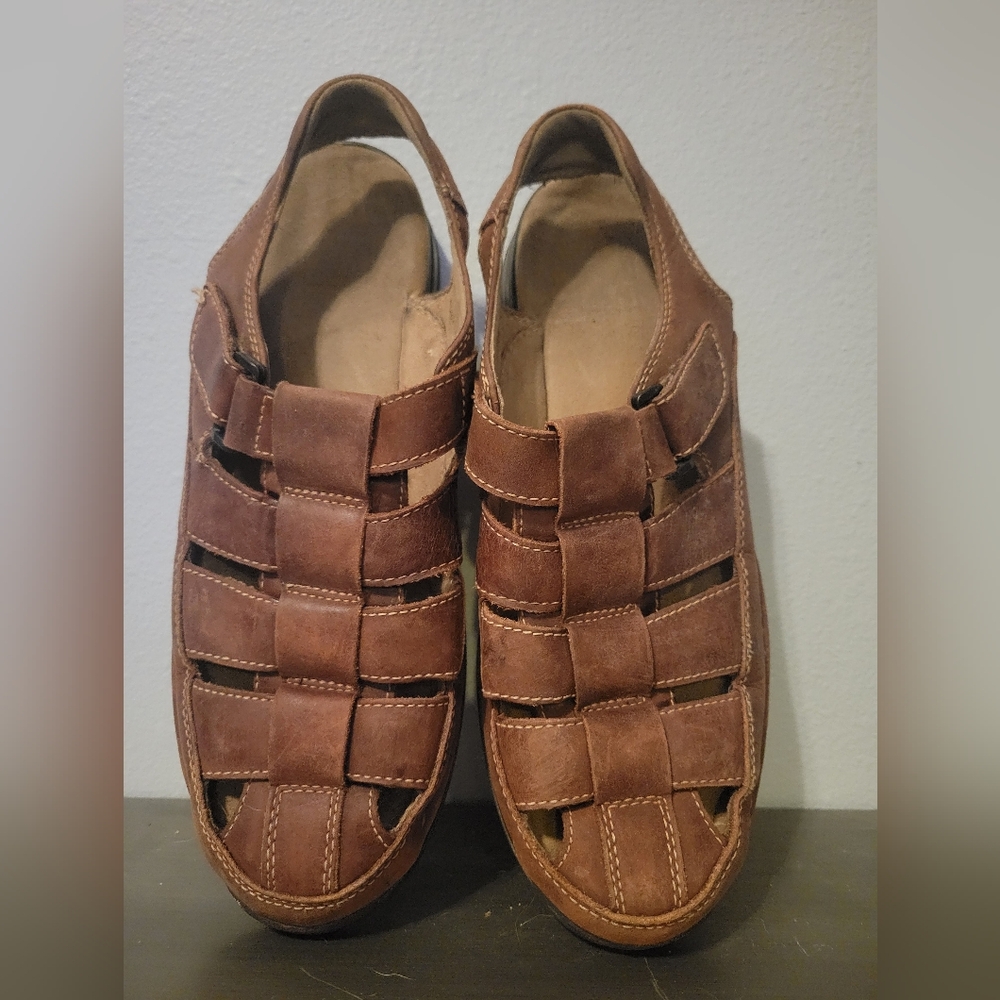 Johnston & Murphy Brown Leather Sandals